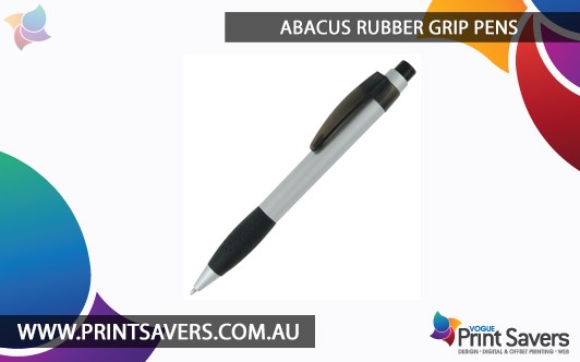 Abacus Rubber Grip Pens