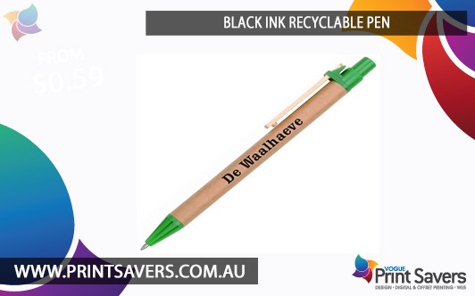 Black Ink Recyclable Pen