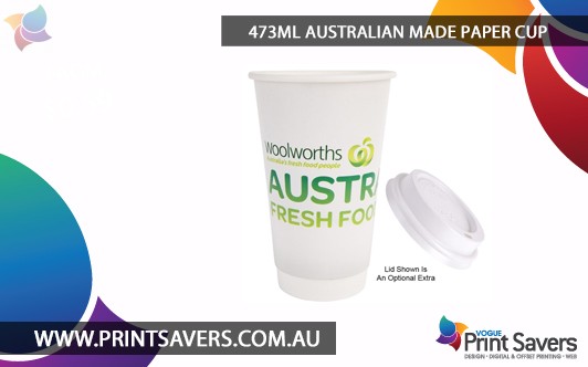 473ml Australian Made Paper Cup