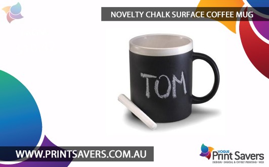 Novelty Chalk Surface Coffee Mug