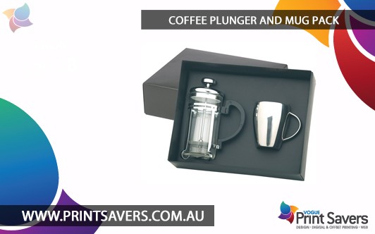 Coffee Plunger and Mug Pack