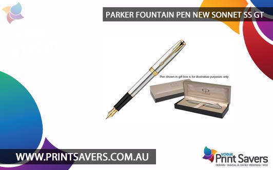 Parker Fountain Pen New Sonnet SS GT