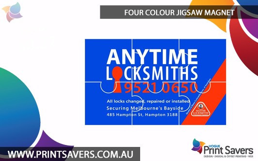 Four Colour Jigsaw Magnet