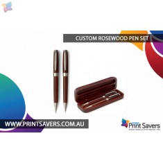 Custom Rosewood Pen Set
