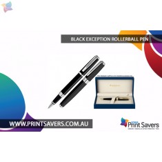 Black Exception Rollerball Pen